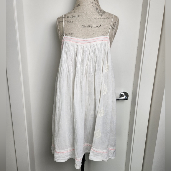 Vintage Embroidered Maluku Chemise Slip Dress - Picture 1 of 16